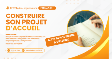 Inscrivez-vous à la prochaine formation « Construire son projet d’accueil » en novembre 26