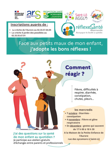 Ateliers reflexes à la maison de la petite enfance de l’Aurore à Saint Lo