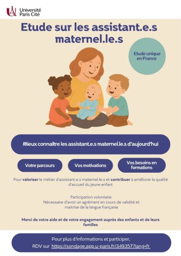 Participez à cette enquête sur le métier d&rsquo;assistant maternel